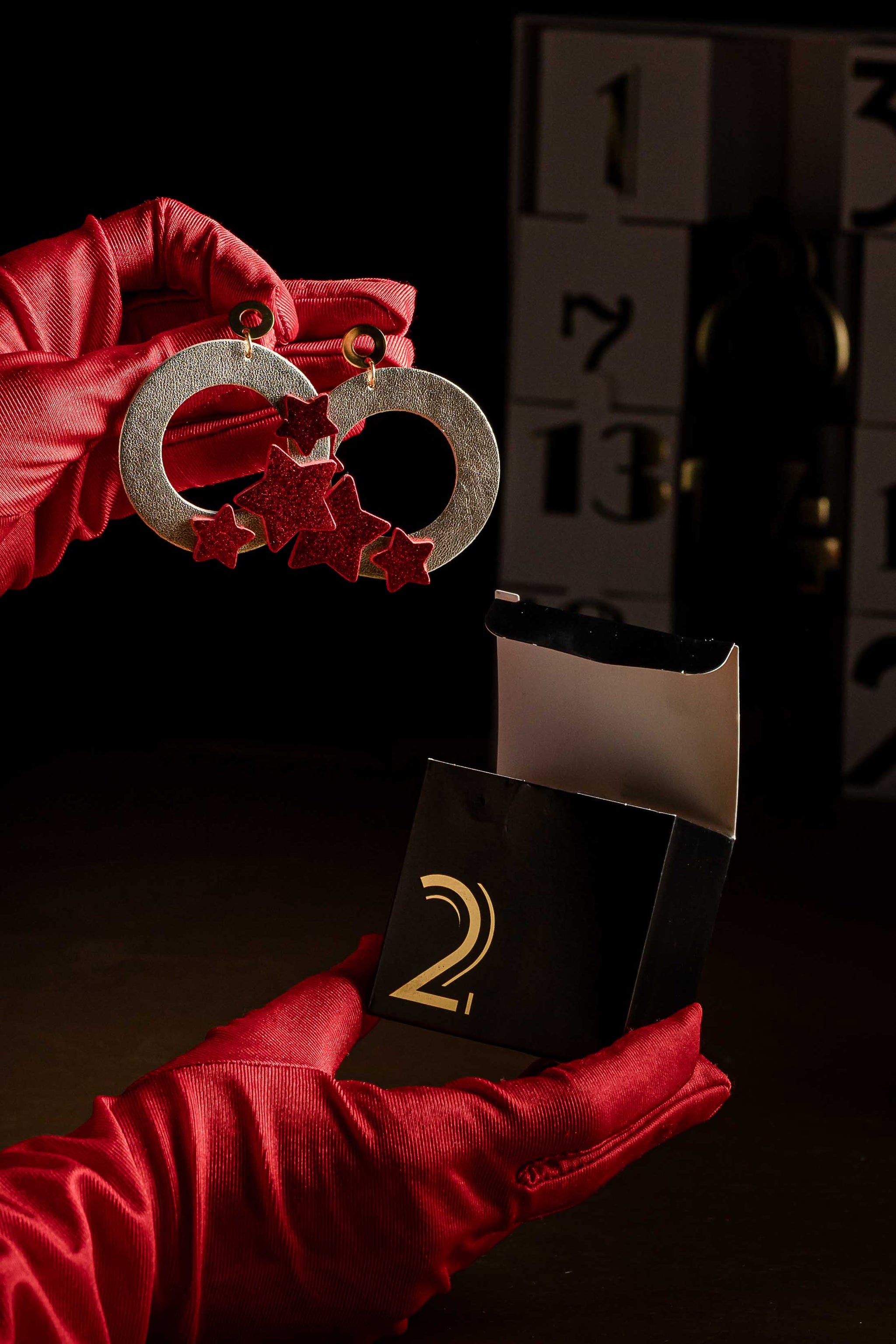 Cercei Coronita cu stele