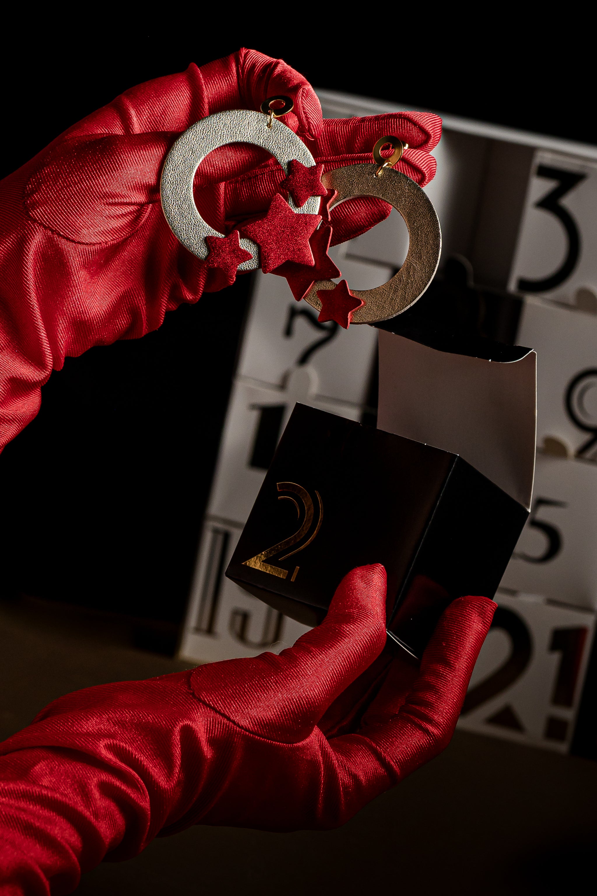 Cercei Coronita cu stele