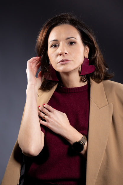 Cercei inima - Amaranth