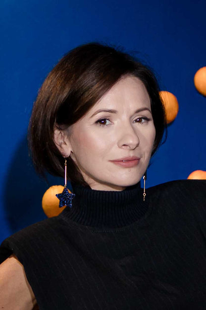 Cercei Stelute Asimetrici - Silent night