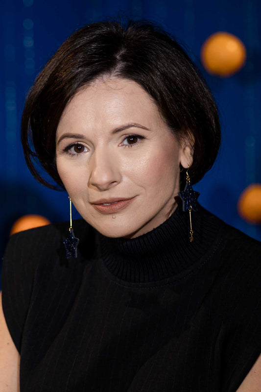 Cercei Stelute Asimetrici - Silent night