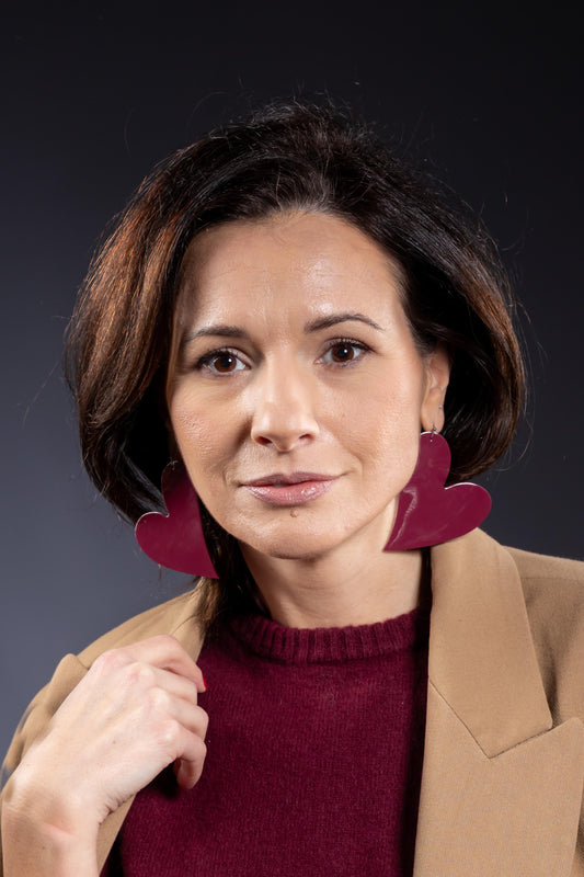 Cercei inima - Amaranth