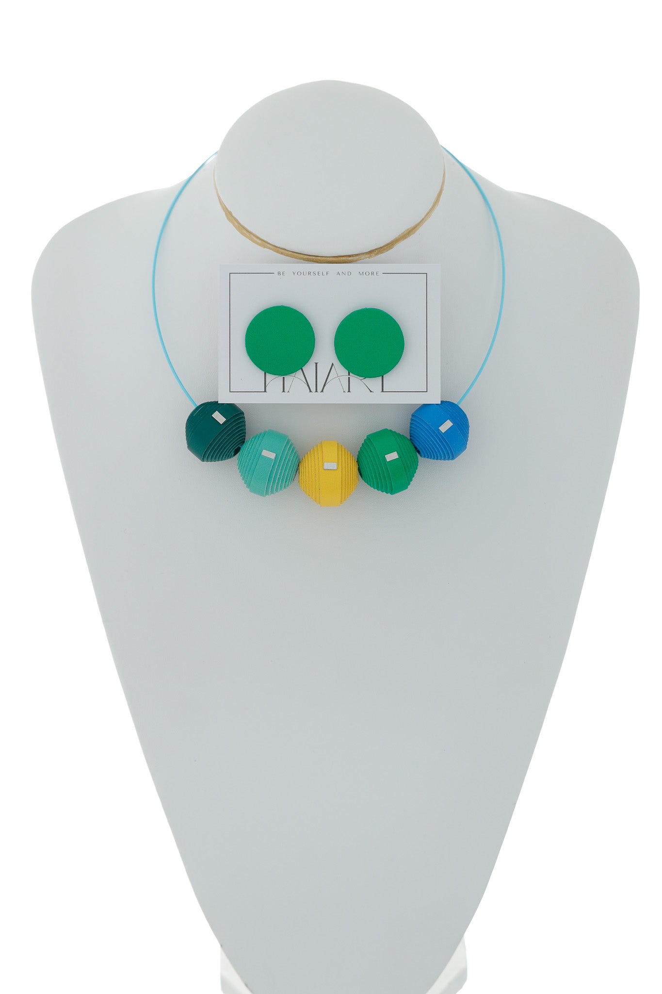 Set Colier Leatherbonbon + Cercei Geometrici (315)