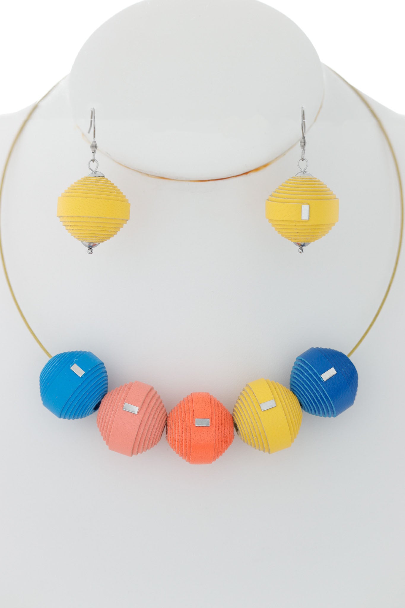 Set Colier + Cercei Leatherbonbon (304)