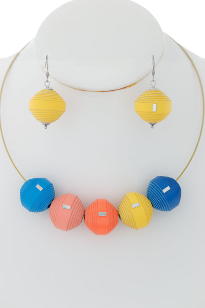 Set Colier + Cercei Leatherbonbon (304)