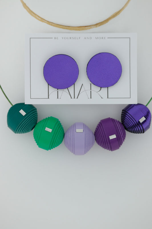 Set Colier Leatherbonbon + Cercei Geometrici (316)
