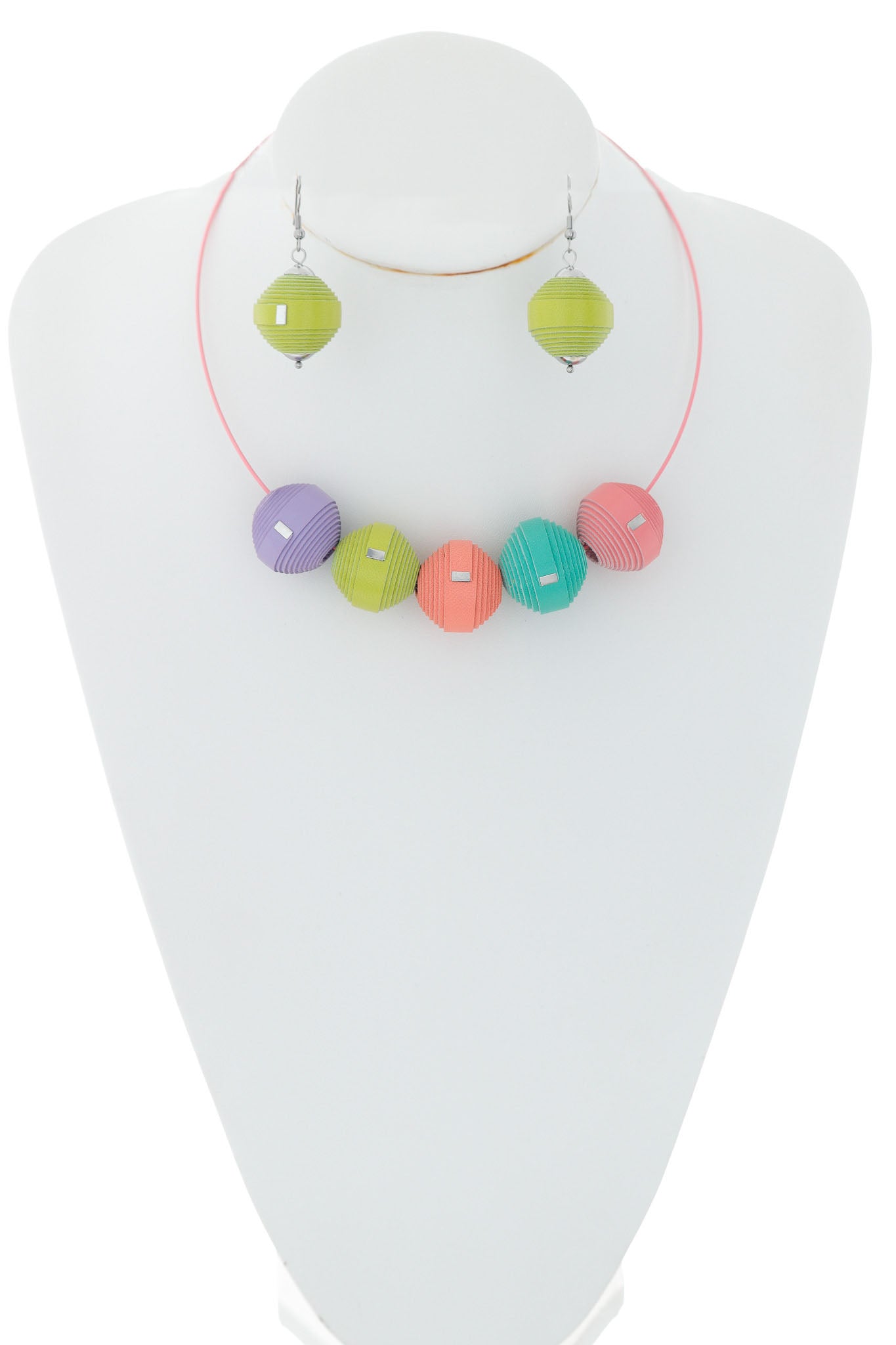 Set Colier + Cercei Leatherbonbon (302)