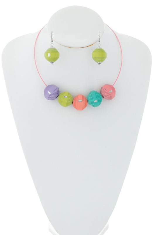 Set Colier + Cercei Leatherbonbon (302)