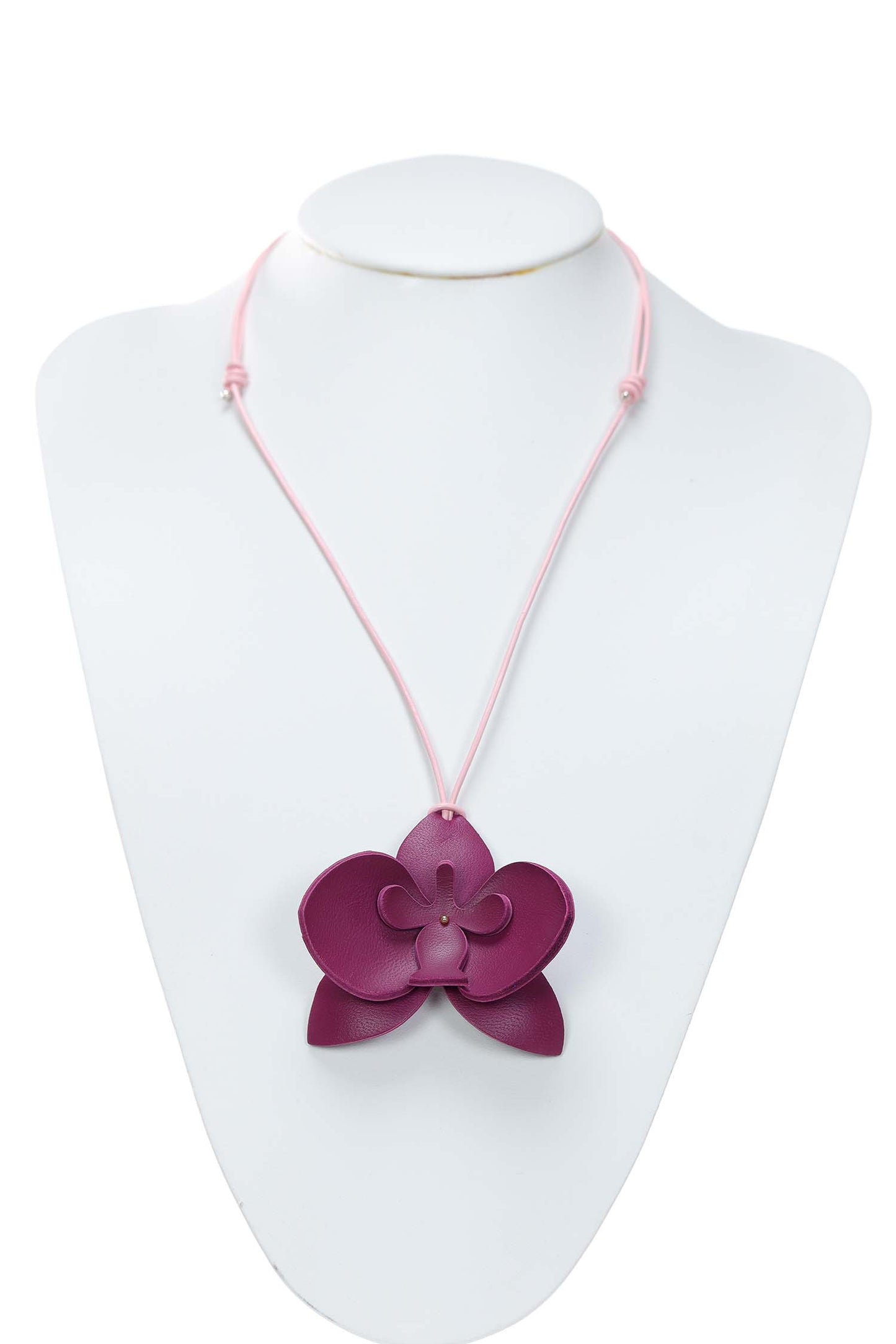 Set Colier + Cercei Orhidee - Royal Magenta