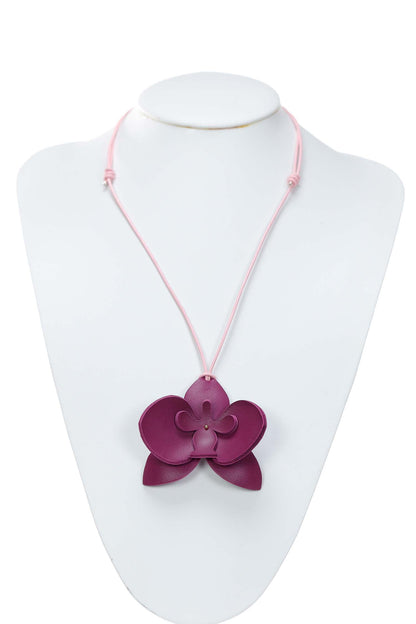 Set Colier + Cercei Orhidee - Royal Magenta