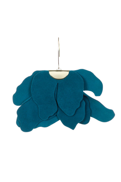 Cercei Floare Mare - Deep Teal