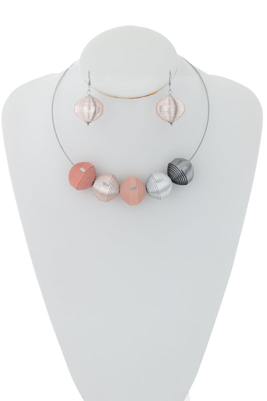 Set Colier + Cercei Leatherbonbon (305)