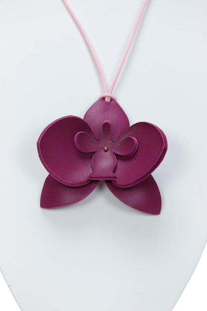 Set Colier + Cercei Orhidee - Royal Magenta