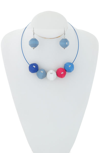 Set Colier + Cercei Leatherbonbon (303)