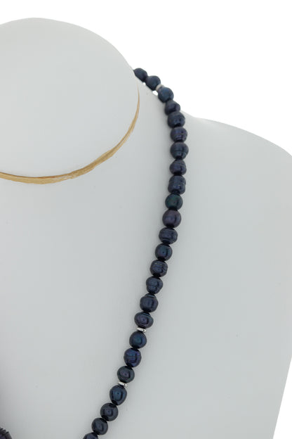 Colier unicat Marine - Violet metalizat