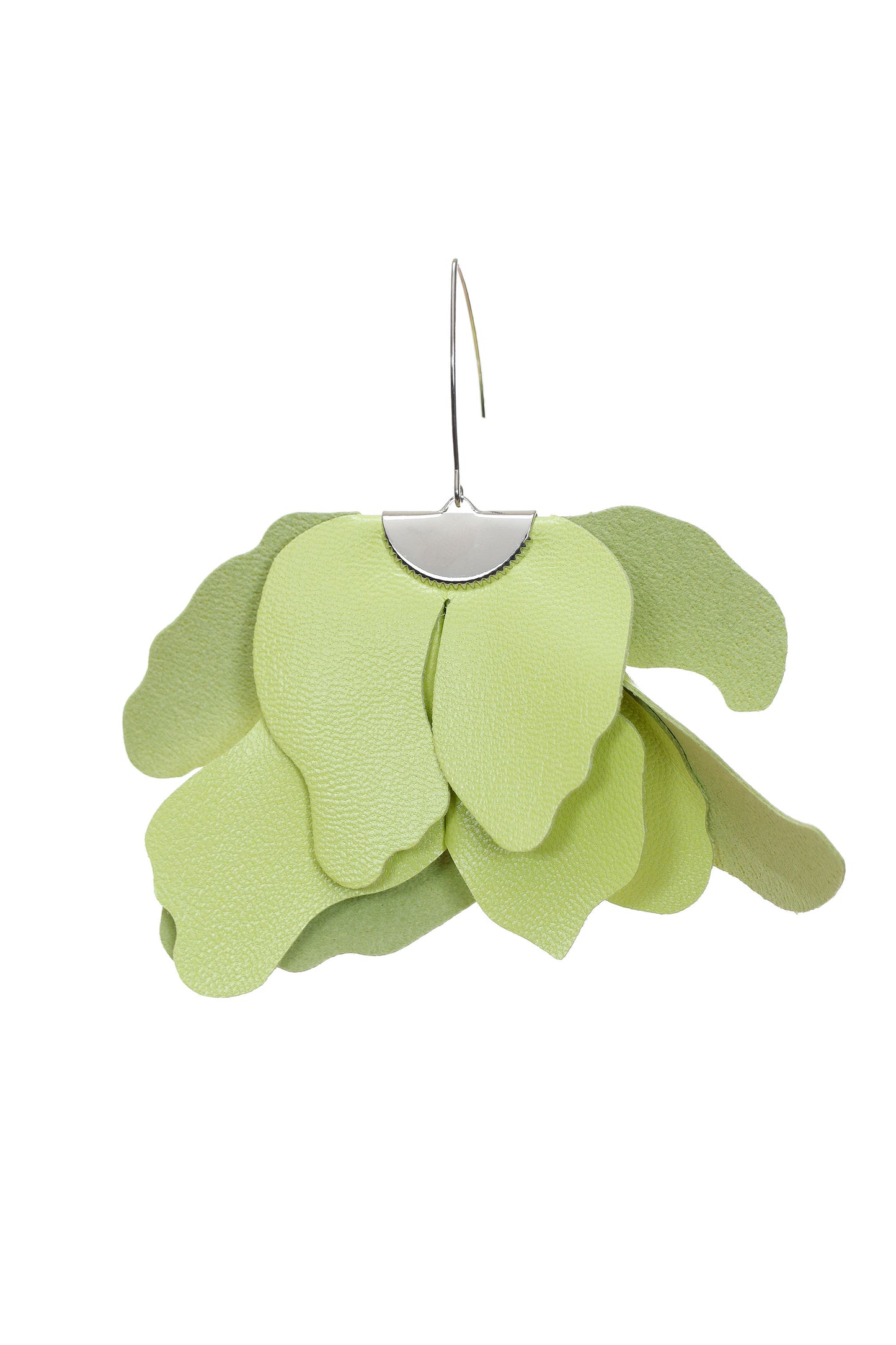 Cercei Floare Mare - Verde fistic