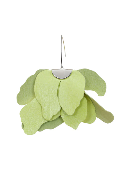 Cercei Floare Mare - Verde fistic
