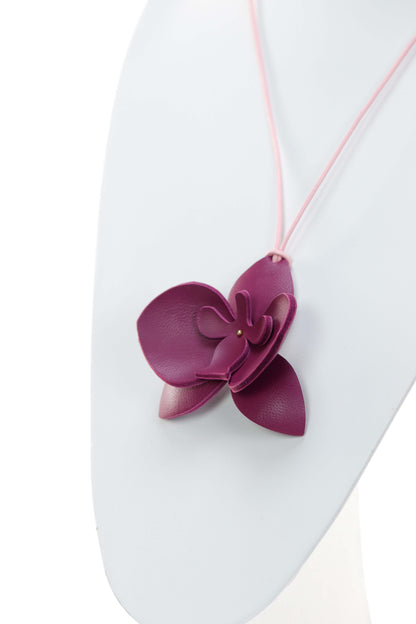 Set Colier + Cercei Orhidee - Royal Magenta