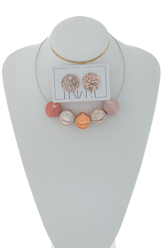 Set Colier Leatherbonbon + Cercei Geometrici (319)