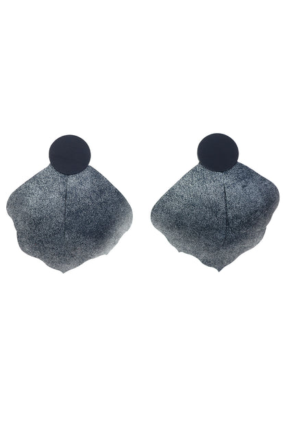 Cercei Aripi - Antracit cu sclipici