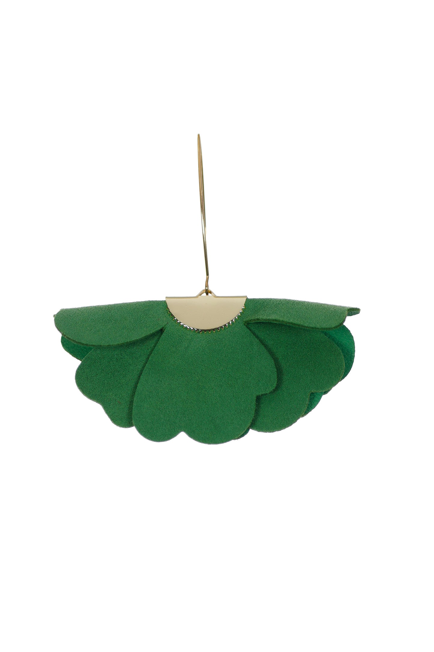Cercei Floare Mica - Verde Smarald