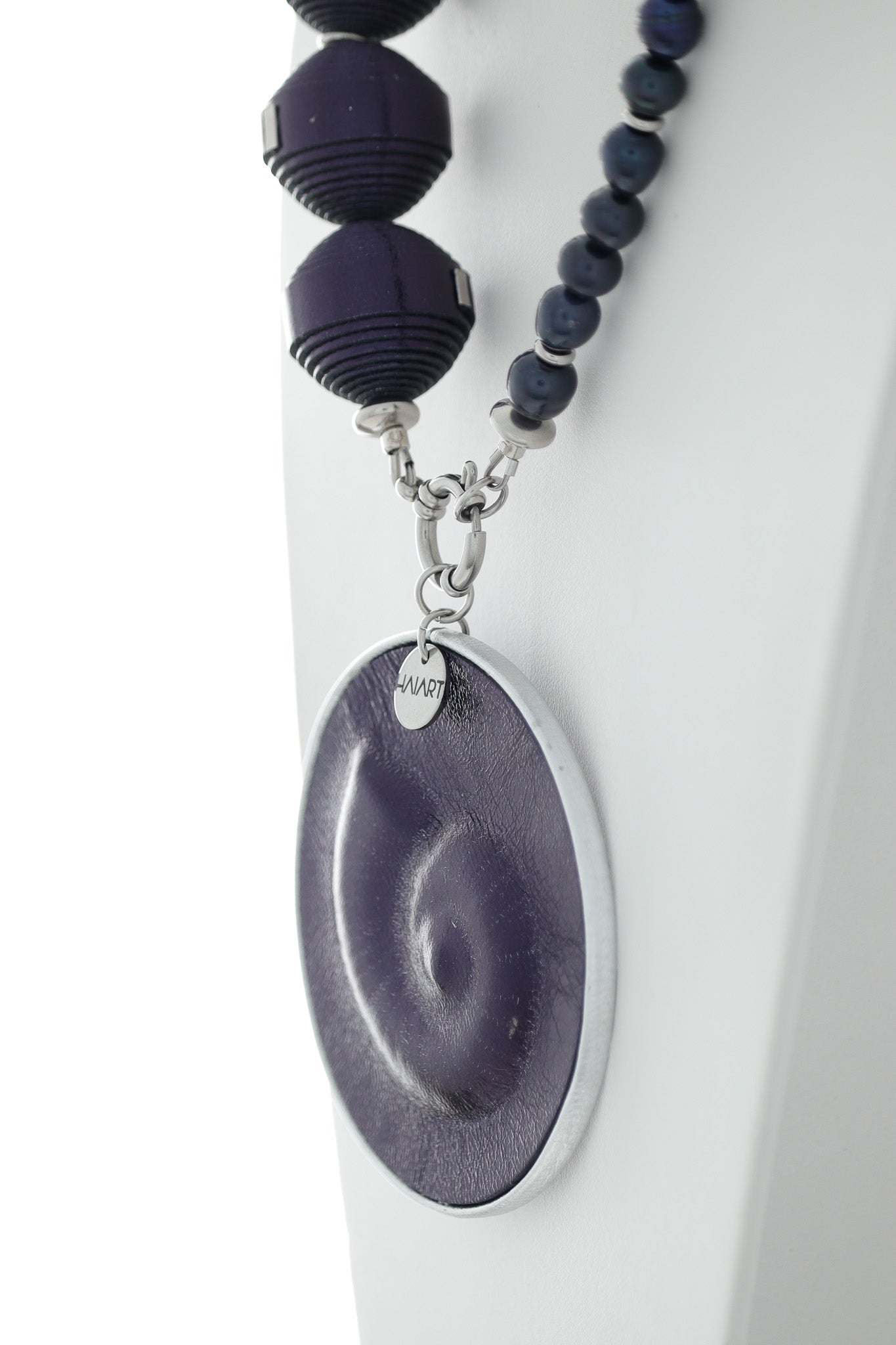 Colier unicat Marine - Violet metalizat