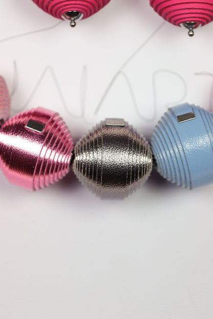 Set Colier + Cercei Leatherbonbon (278) din piele