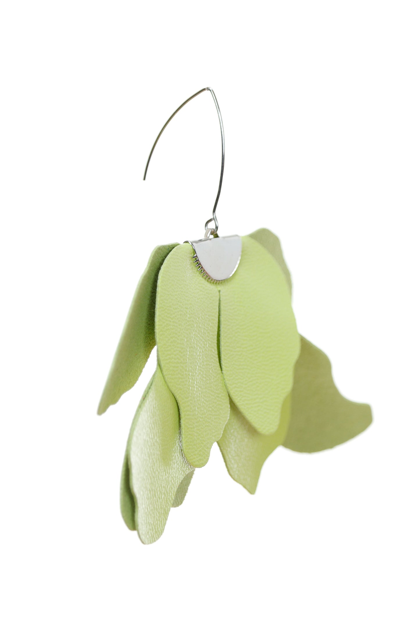 Cercei Floare Mare - Verde fistic