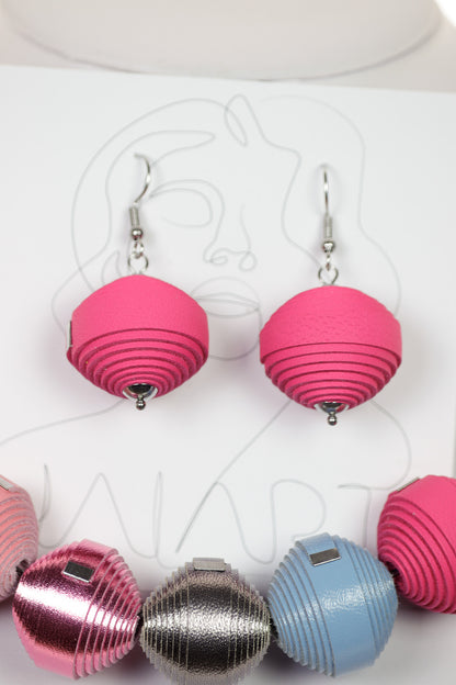 Set Colier + Cercei Leatherbonbon (278) din piele