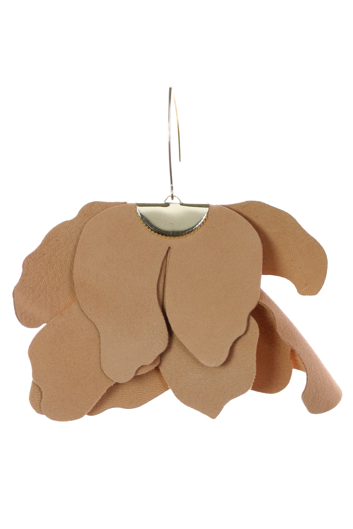 Cercei Floare Mare - Camel