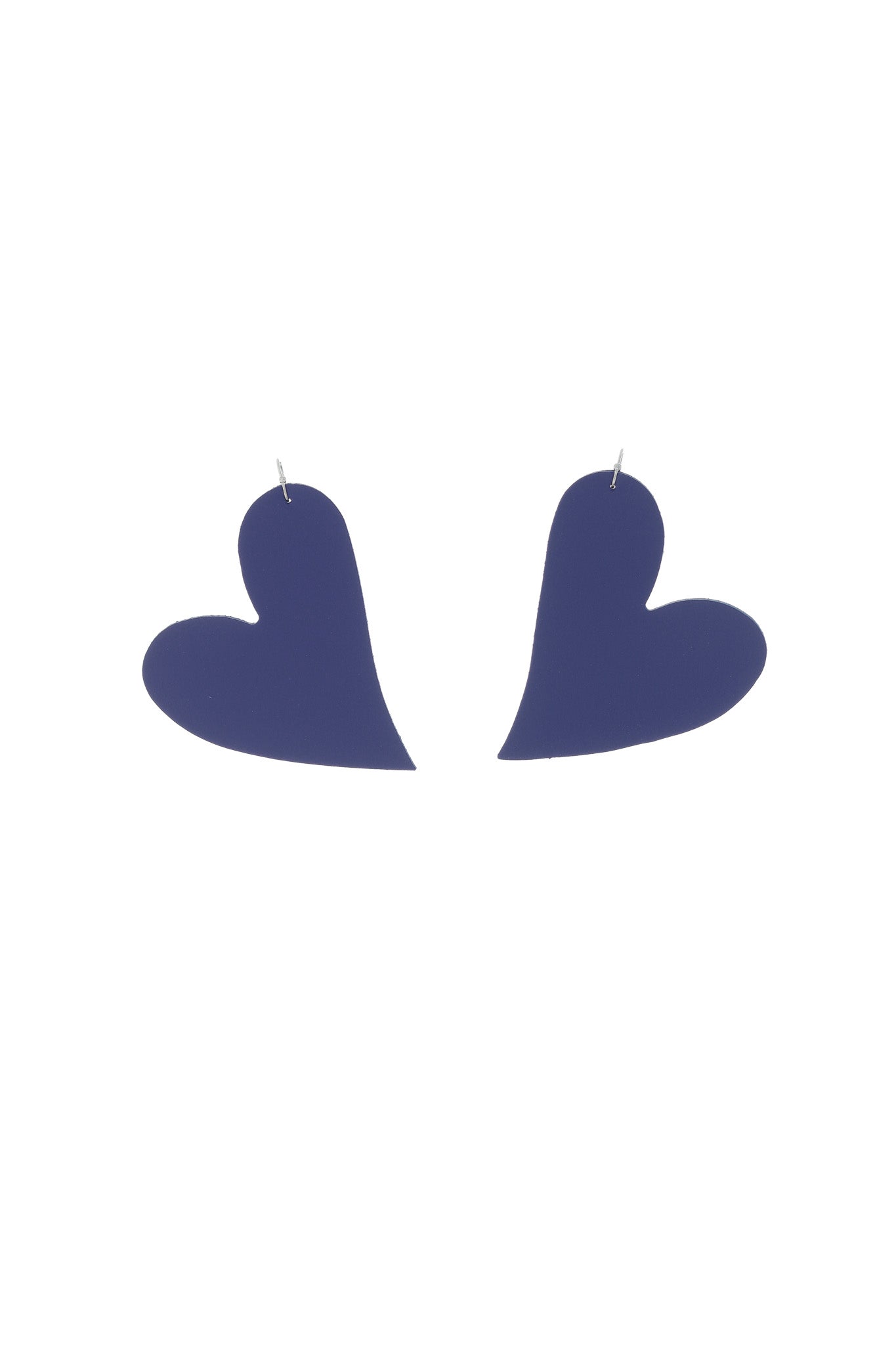 Cercei inima - Bleumarin