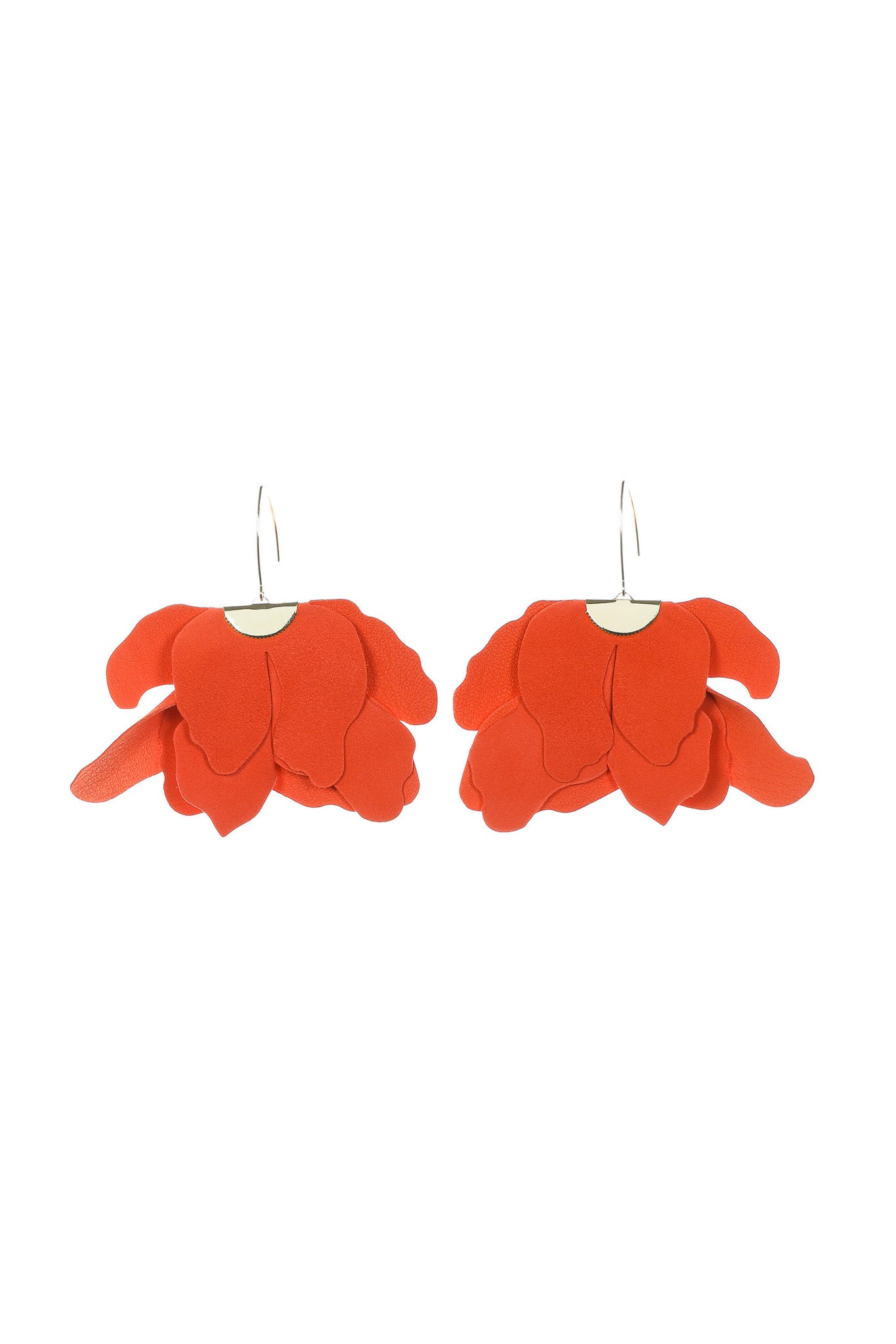 Cercei Floare Mare - Spicy Orange