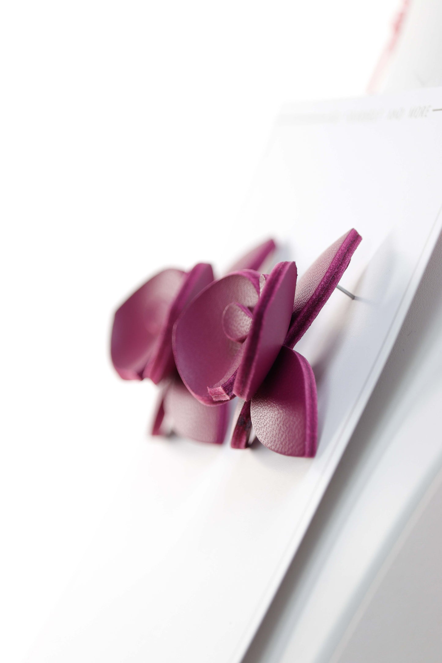 Set Colier + Cercei Orhidee - Royal Magenta