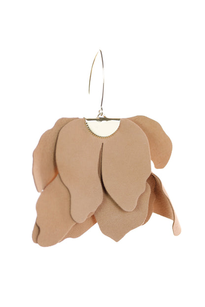 Cercei Floare Mare - Camel