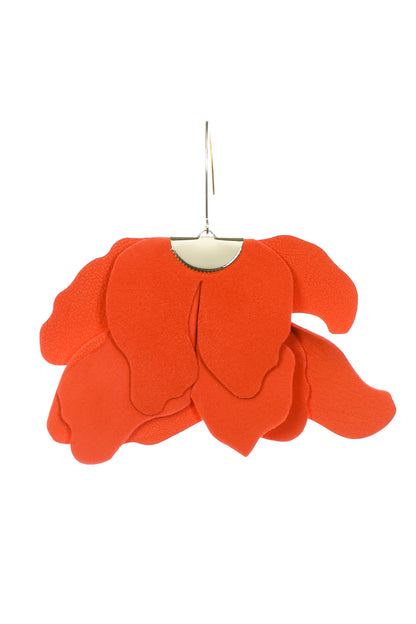 Cercei Floare Mare - Spicy Orange