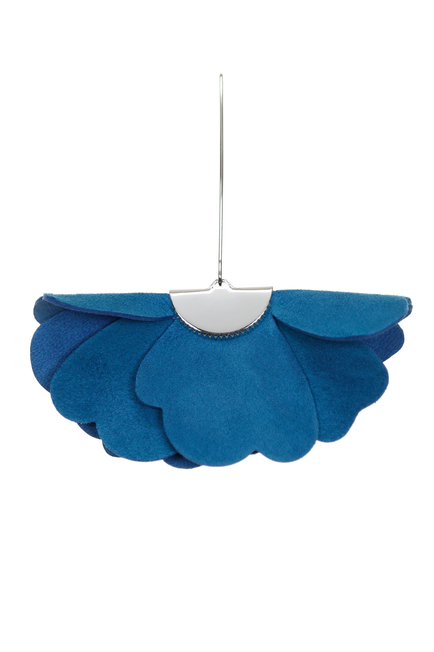 Cercei Floare Mica - Albastru Denim