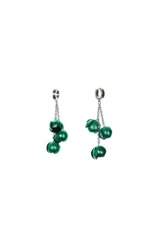 Mini Floral Echoes Earrings - Chocolate Brown + Rose