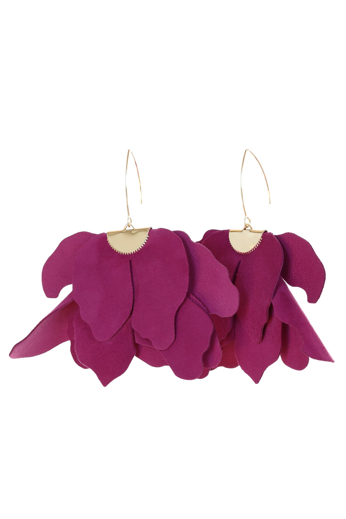 Cercei floare mare - Magenta