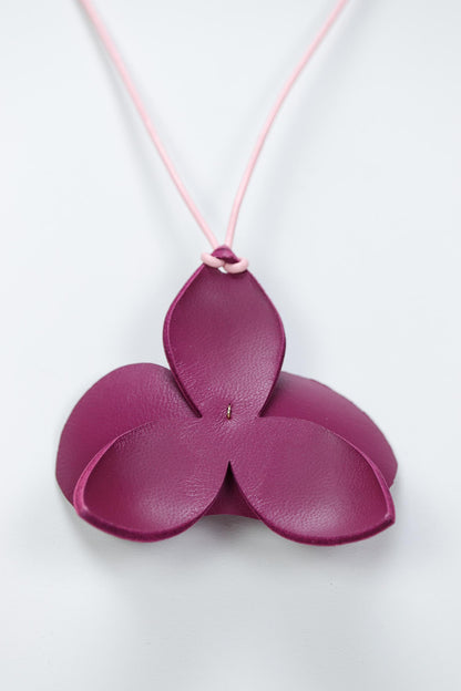 Set Colier + Cercei Orhidee - Royal Magenta
