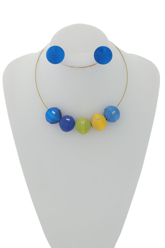 Set Colier Leatherbonbon + Cercei Geometrici (314)