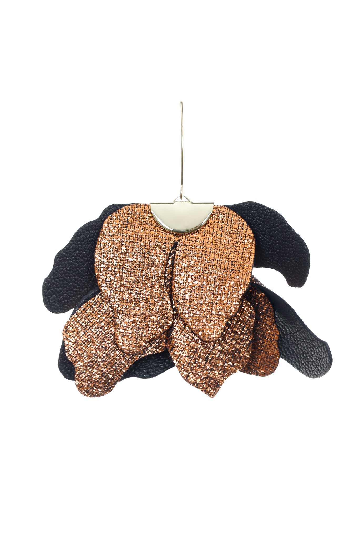 Cercei Floare Mare - Cupru metalizat