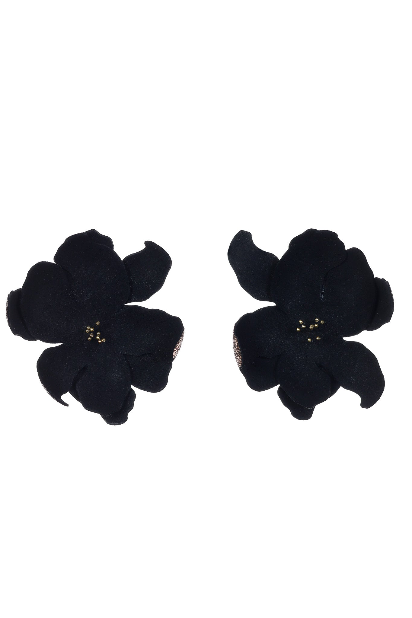 Cercei Soapte la ureche - Negru + Auriu