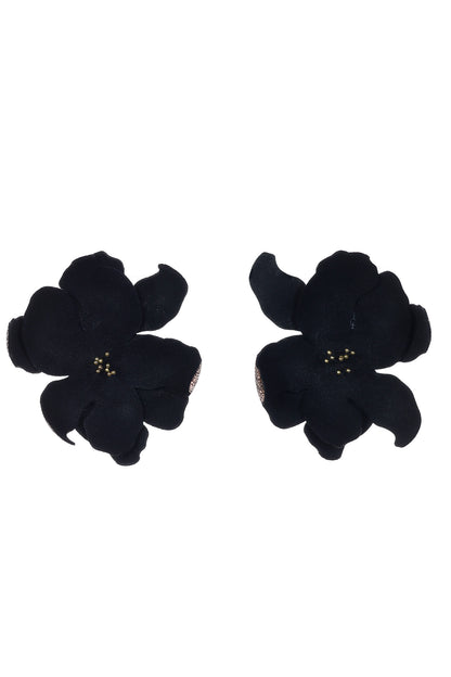 Cercei Soapte la ureche - Negru + Auriu