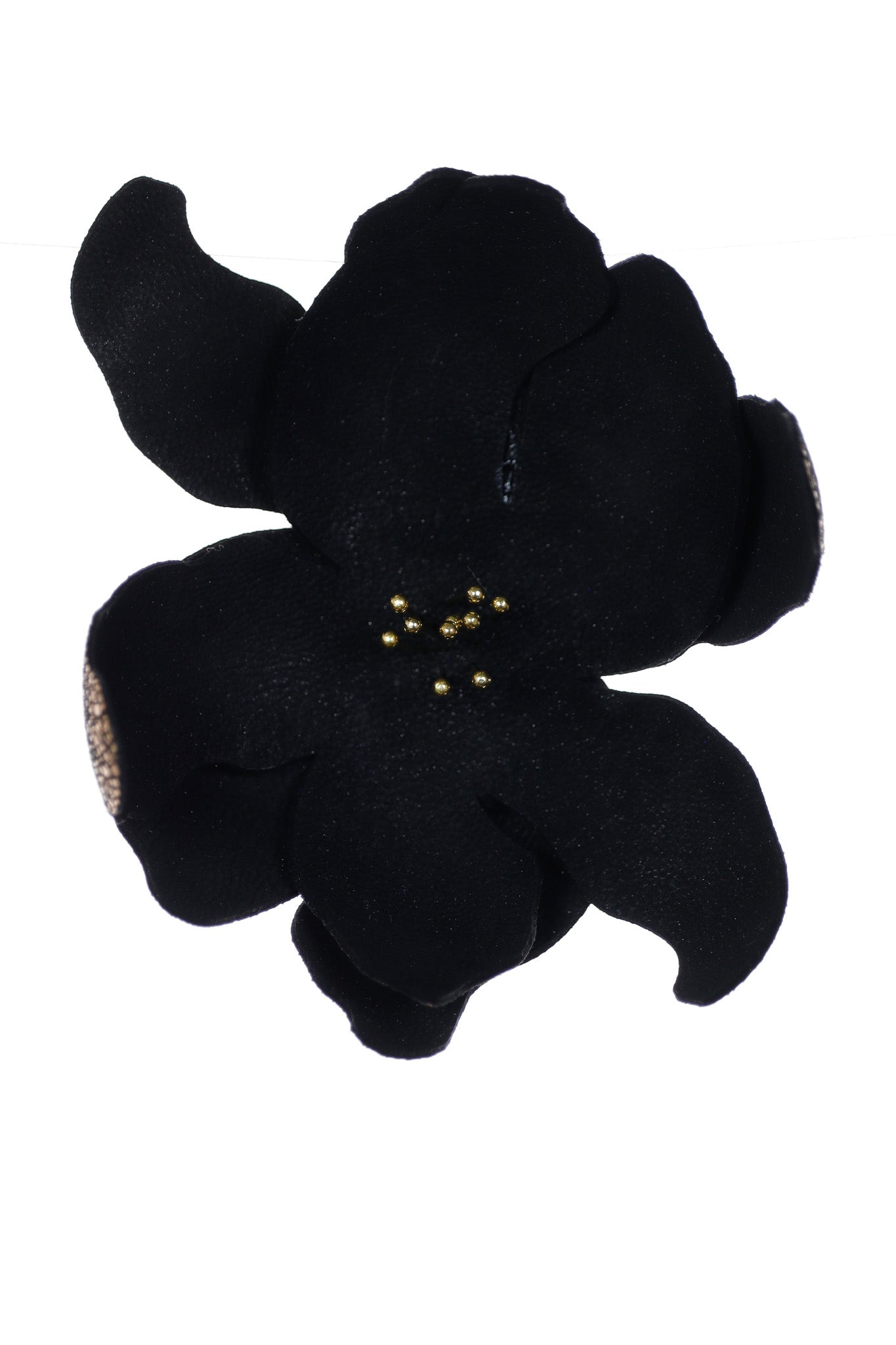 Cercei Soapte la ureche - Negru + Auriu