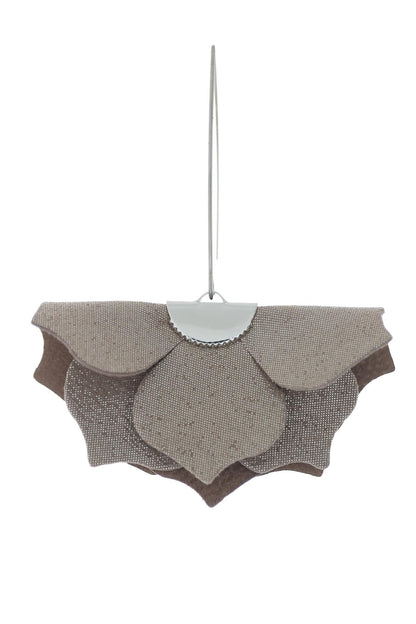 Cercei Urban Petals - Taupe cu sclipici