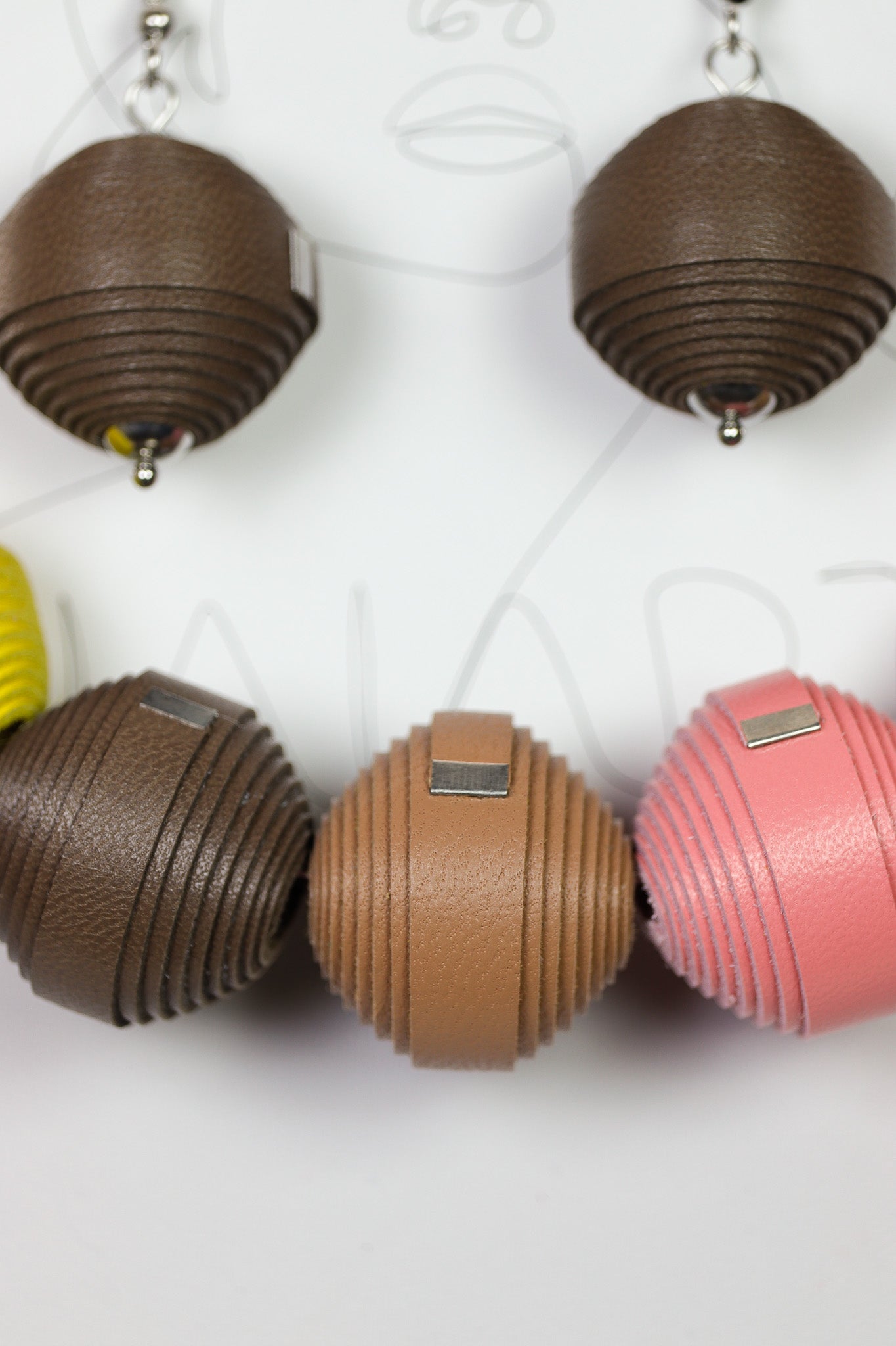 Set Colier + Cercei Leatherbonbon (280) din piele