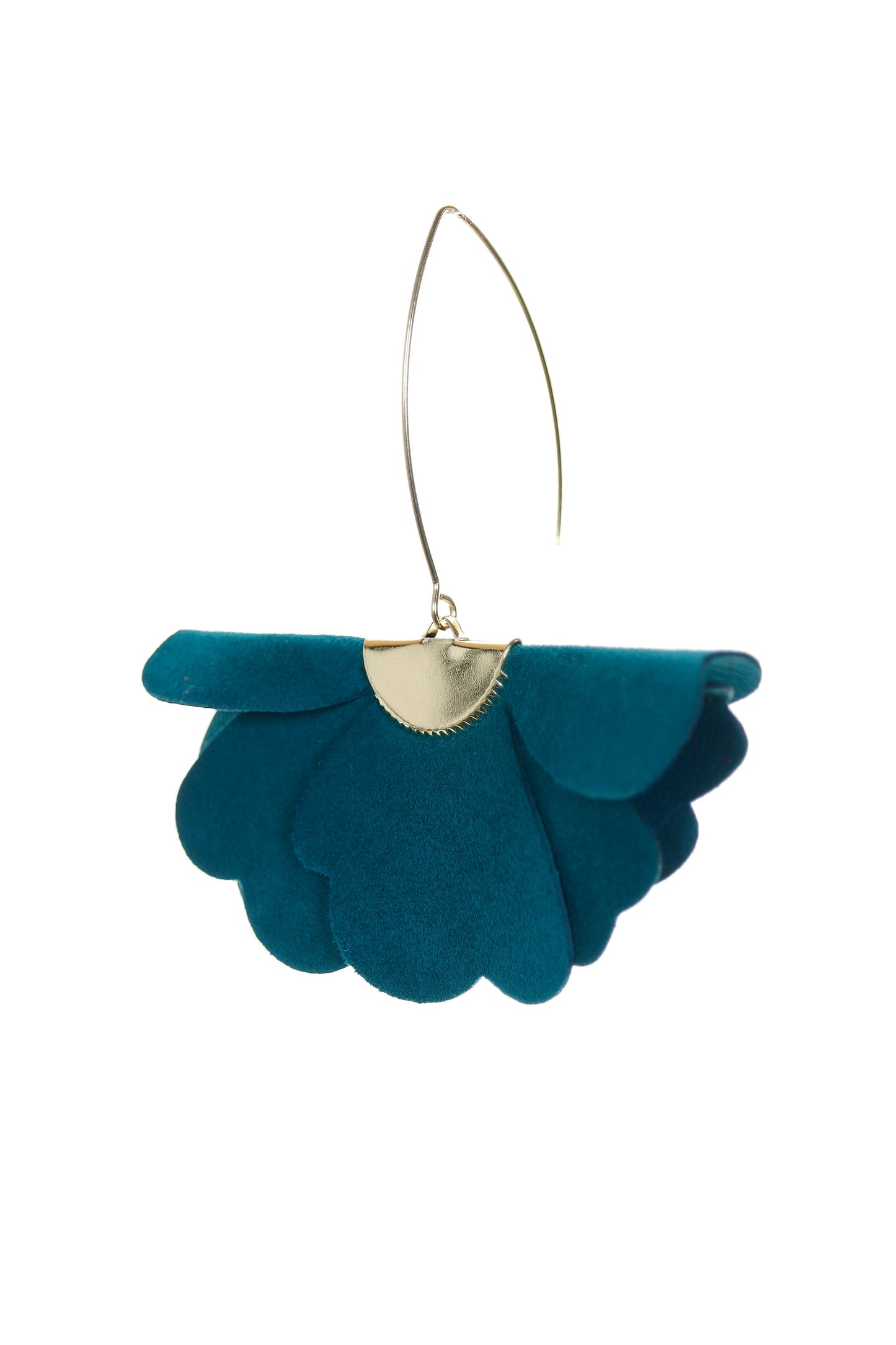 Cercei Floare Mica - Deep Teal