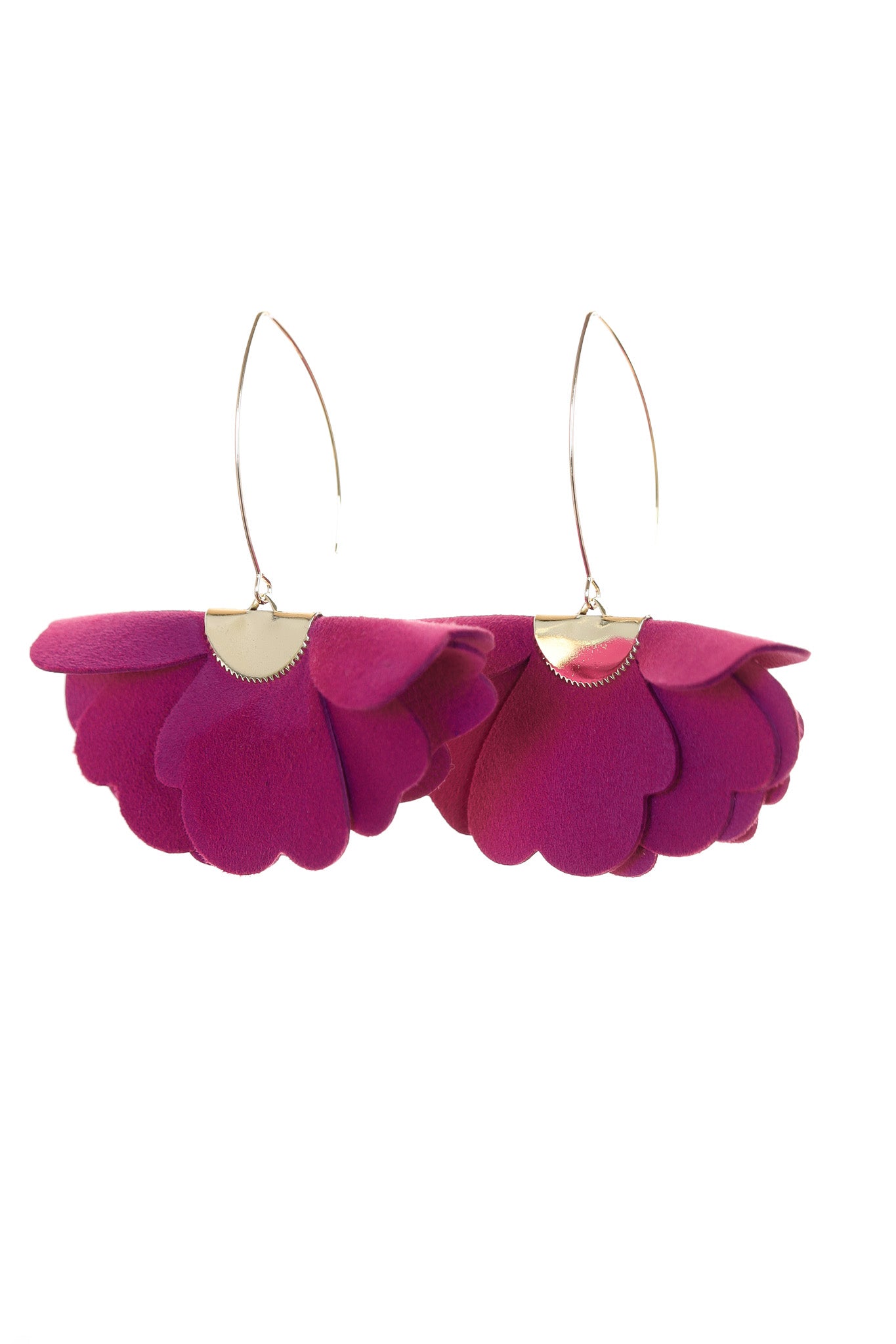 Cercei Floare mica - Magenta