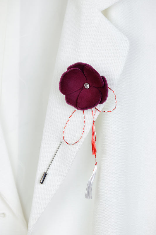 Brosa Panseluta - Plum Caspia