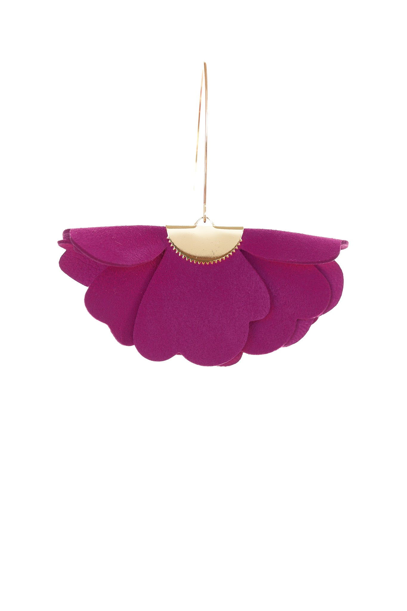 Cercei Floare mica - Magenta